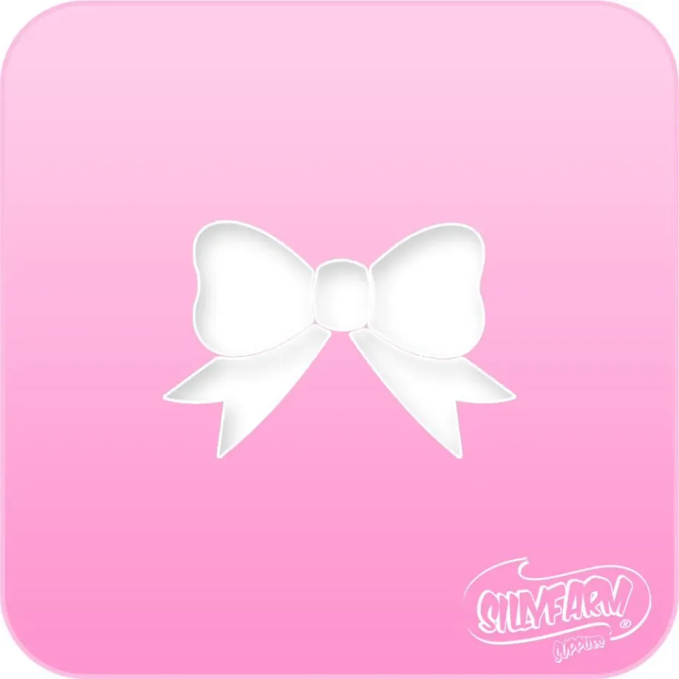 F.A.B. Bow Pink Power pochoir nœud rose princesse