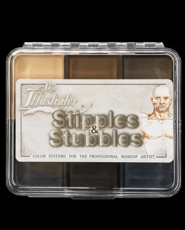 Skin Illustrator Stipples & Stubbles On Set Palette barbe