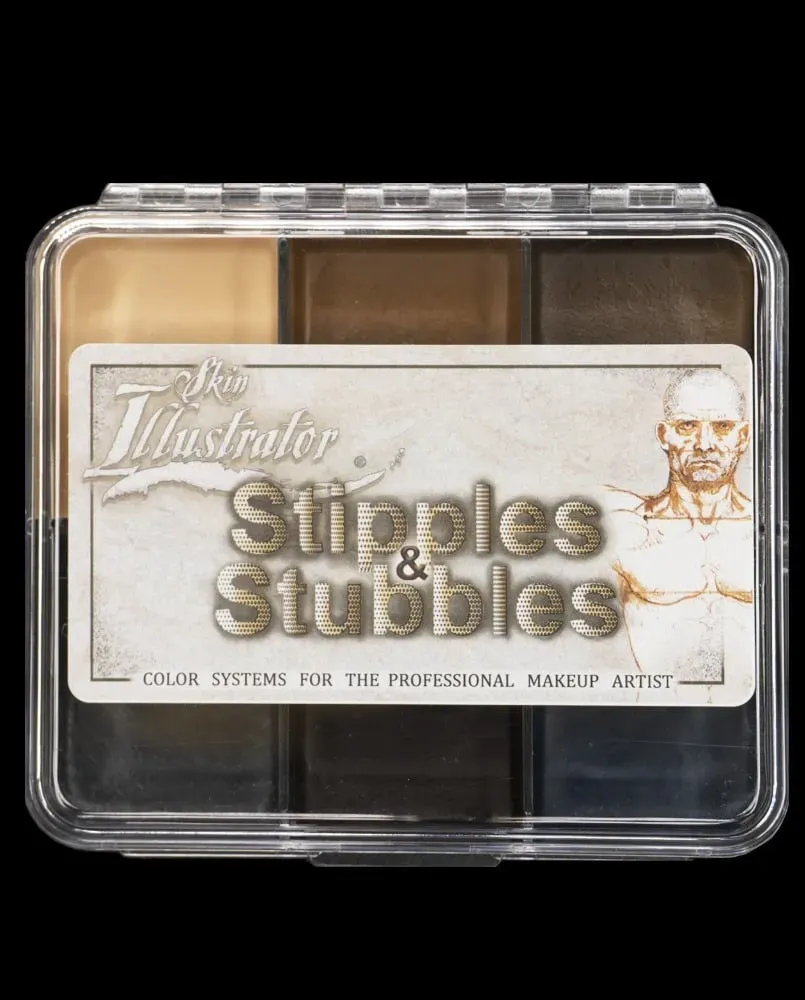 Skin Illustrator Stipples & Stubbles On Set Palette barbe