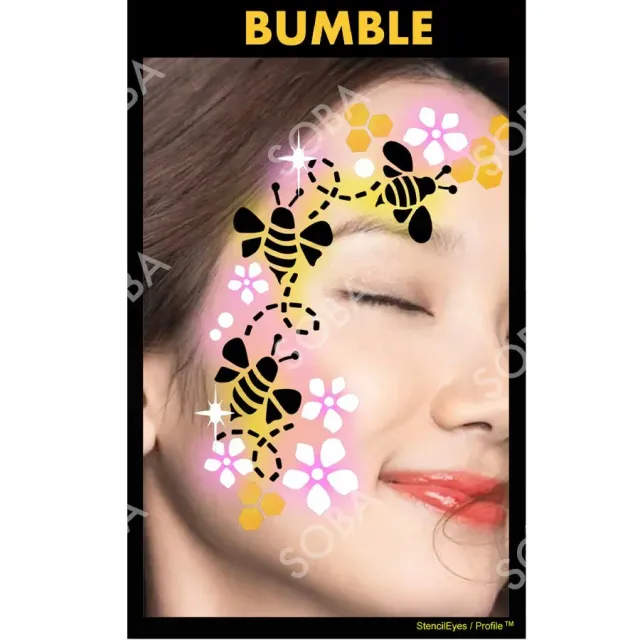 ProAiir StencilEyes Bumble pochoir maquillage abeille