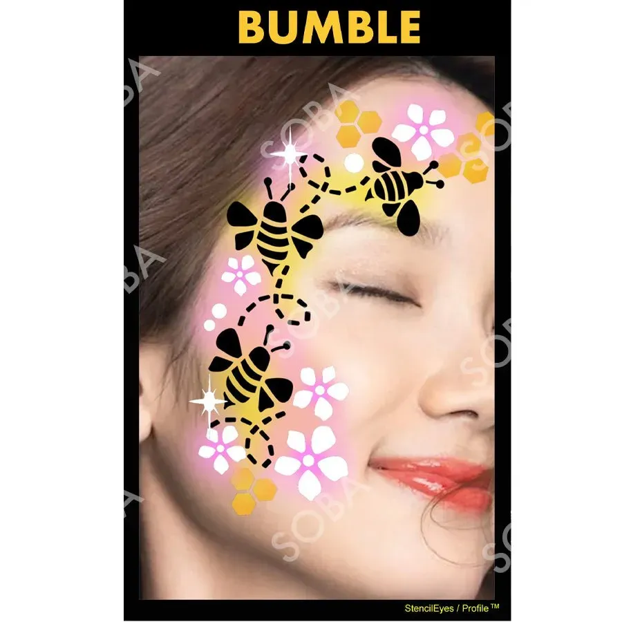 ProAiir StencilEyes Bumble pochoir maquillage abeille