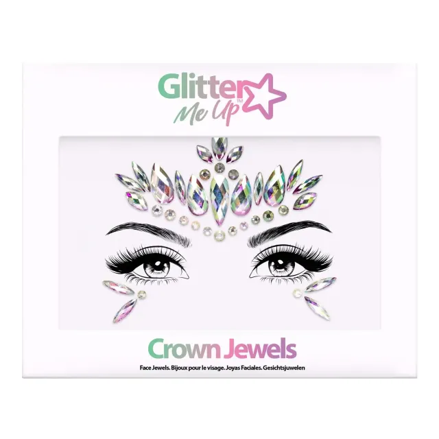 PaintGlow Glitter Me Up Crown Jewels strass visage réutilisable