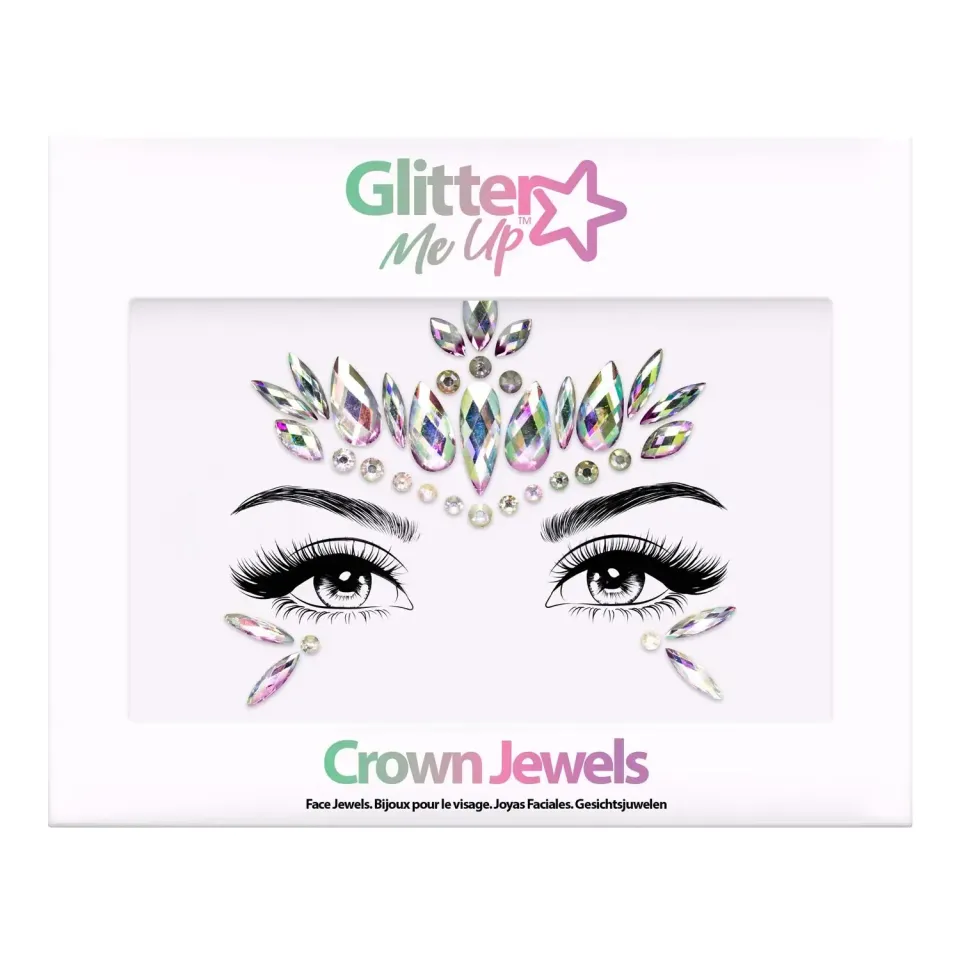 PaintGlow Glitter Me Up Crown Jewels strass visage réutilisable