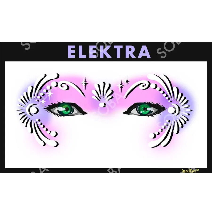 ProAiir StencilEyes Elektra pochoir visage adulte tribal