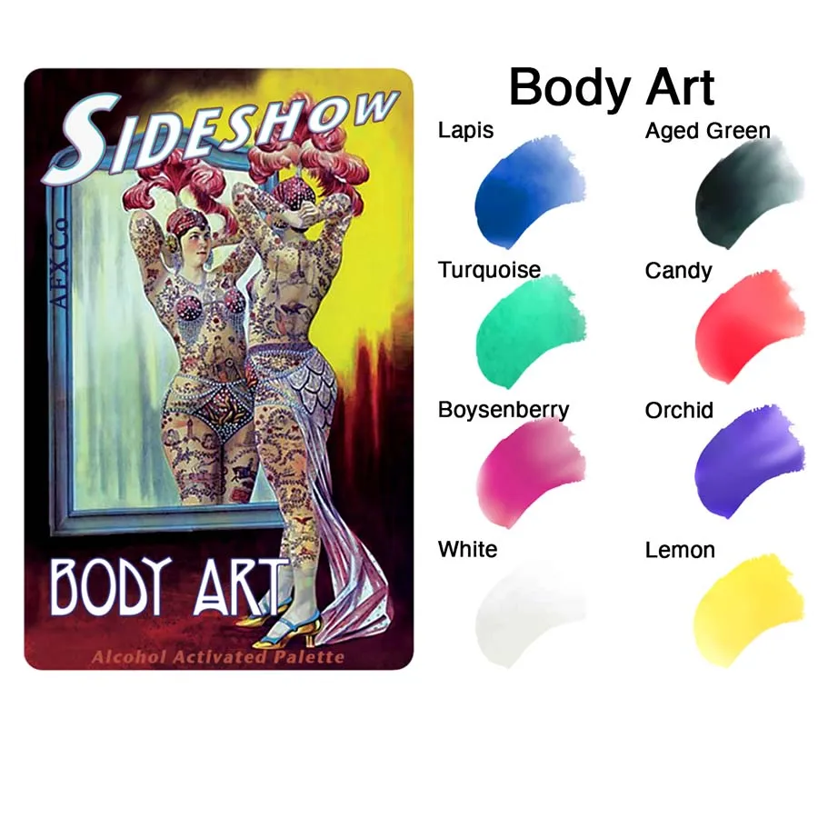 Bluebird Sideshow Body Art palette maquillage 10g peaux foncées