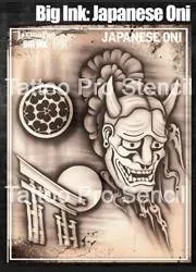 ProAiir Tattoo Pro Big Ink Japanese Oni pochoir tatouage grand