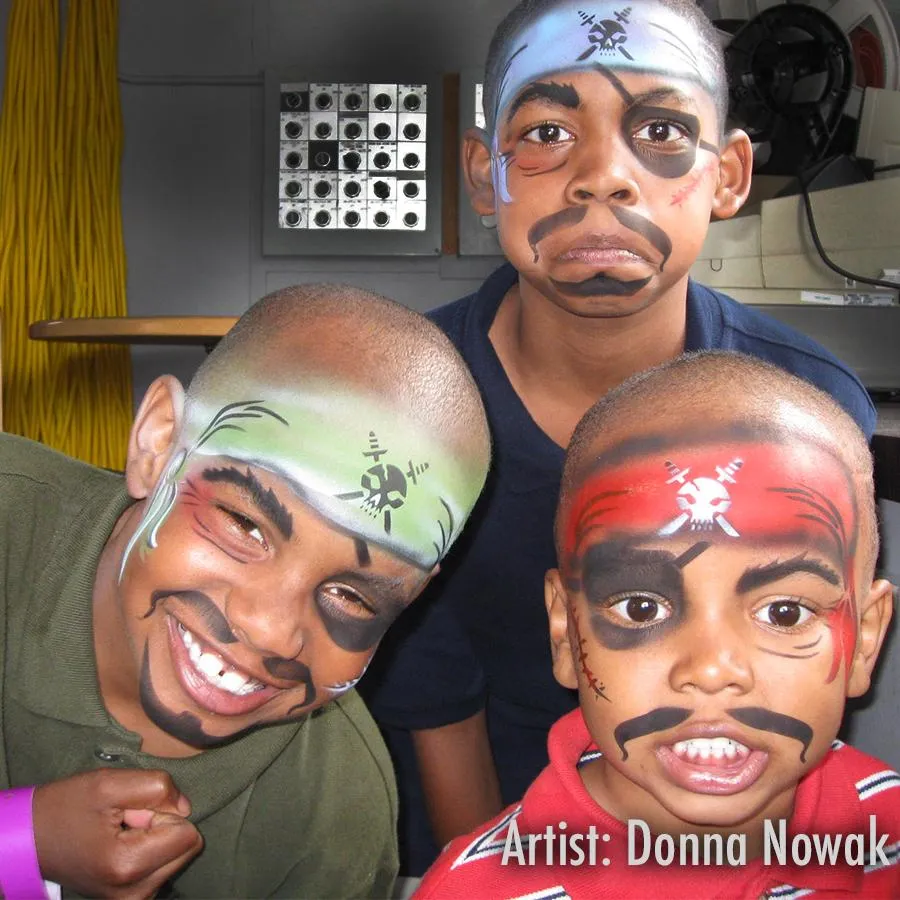 ProAiir StencilEyes Cap'n Kidd pochoir visage pirate