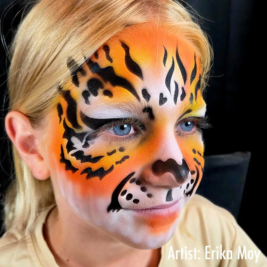 ProAiir StencilEyes Kool Kat pochoir visage adulte tigre
