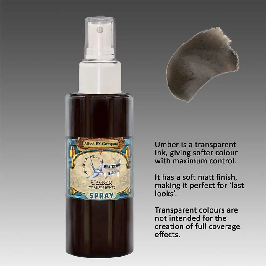 BLUEBIRD Brown Spray Inks encre Umber 30ml transparente