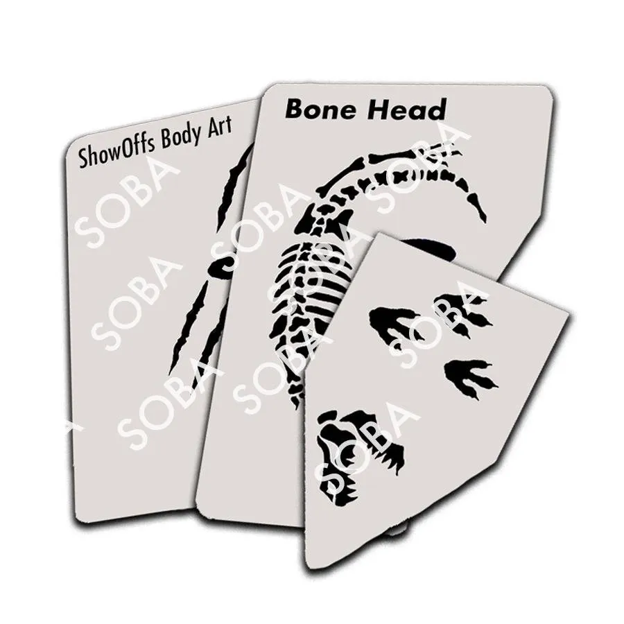 ProAiir StencilEyes Bone Head pochoir visage squelette