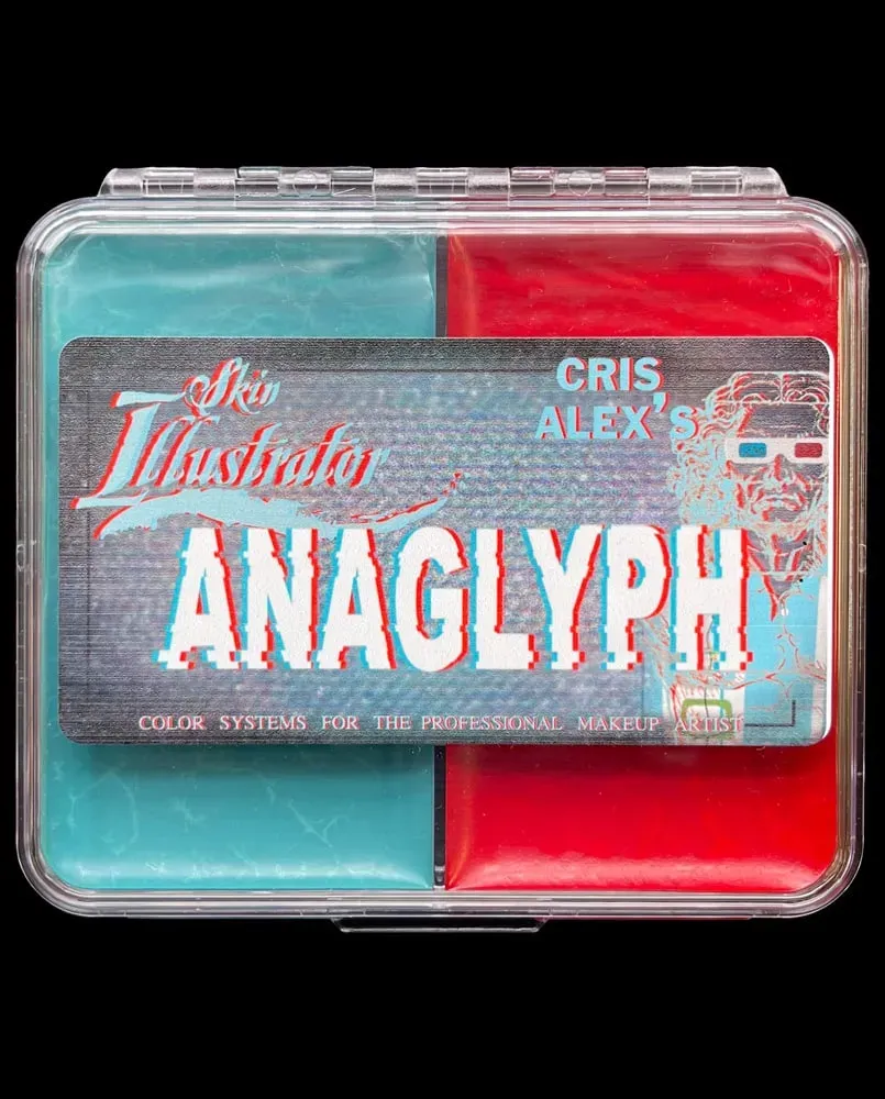 Skin Illustrator Anaglyph On Set palette alcool effet 3D