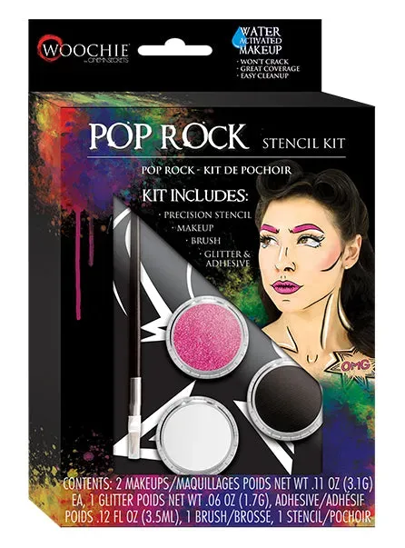 Woochie Pop Rock kit maquillage pochoirs hydroactivé