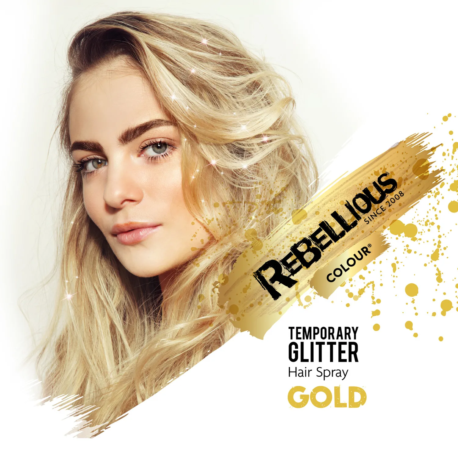 Paintglow Rebellious Colour spray pailleté cheveux temporaire