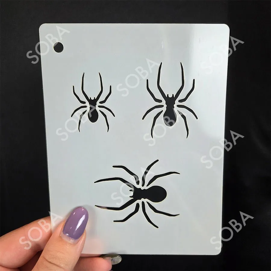 ProAiir QuickEZ QEZ79 Long Spiders pochoir maquillage unique araignées