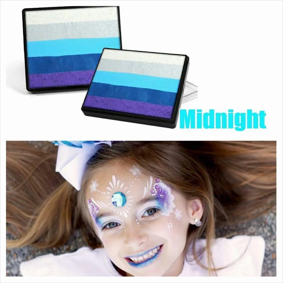 F.A.B. Midnight Rainbow Cake Fard Visage 50g Bleu Nuit