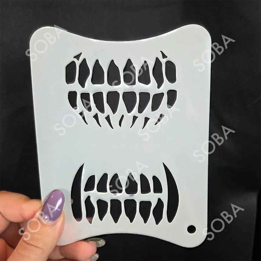 ProAiir StencilEyes QEZ41 Teeth pochoir texture dents