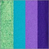 F.A.B. Slice Arty Cake peinture one stroke vert bleu violet 28 g