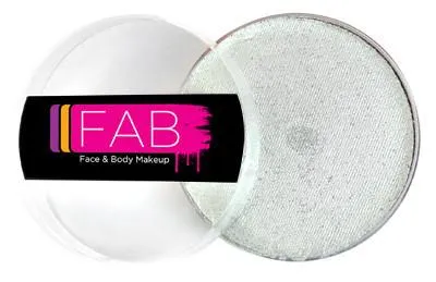 F.A.B. FAB Face Paint Glitter White/Silverwhite 065 peinture visage 16 g pailletée