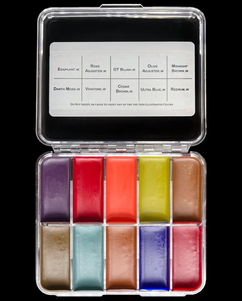 Skin Illustrator Duncan Jarman Washes On Set palette lavis