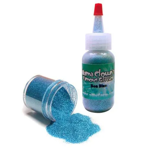 F.A.B. Mama Clown Glitter Sea Blue paillettes visage 1 oz opaque