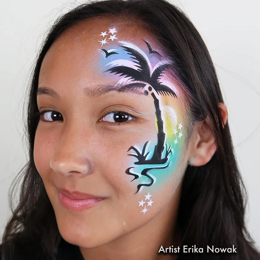 ProAiir StencilEyes Tropical pochoir maquillage réutilisable mixte