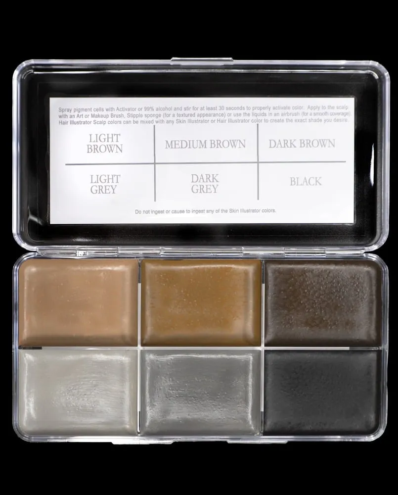 Skin Illustrator Scalp Palette palette cuir chevelu 6 couleurs camouflage