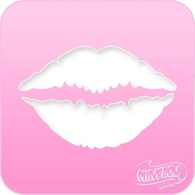 F.A.B. Pink Power Kiss pochoir lèvres rose