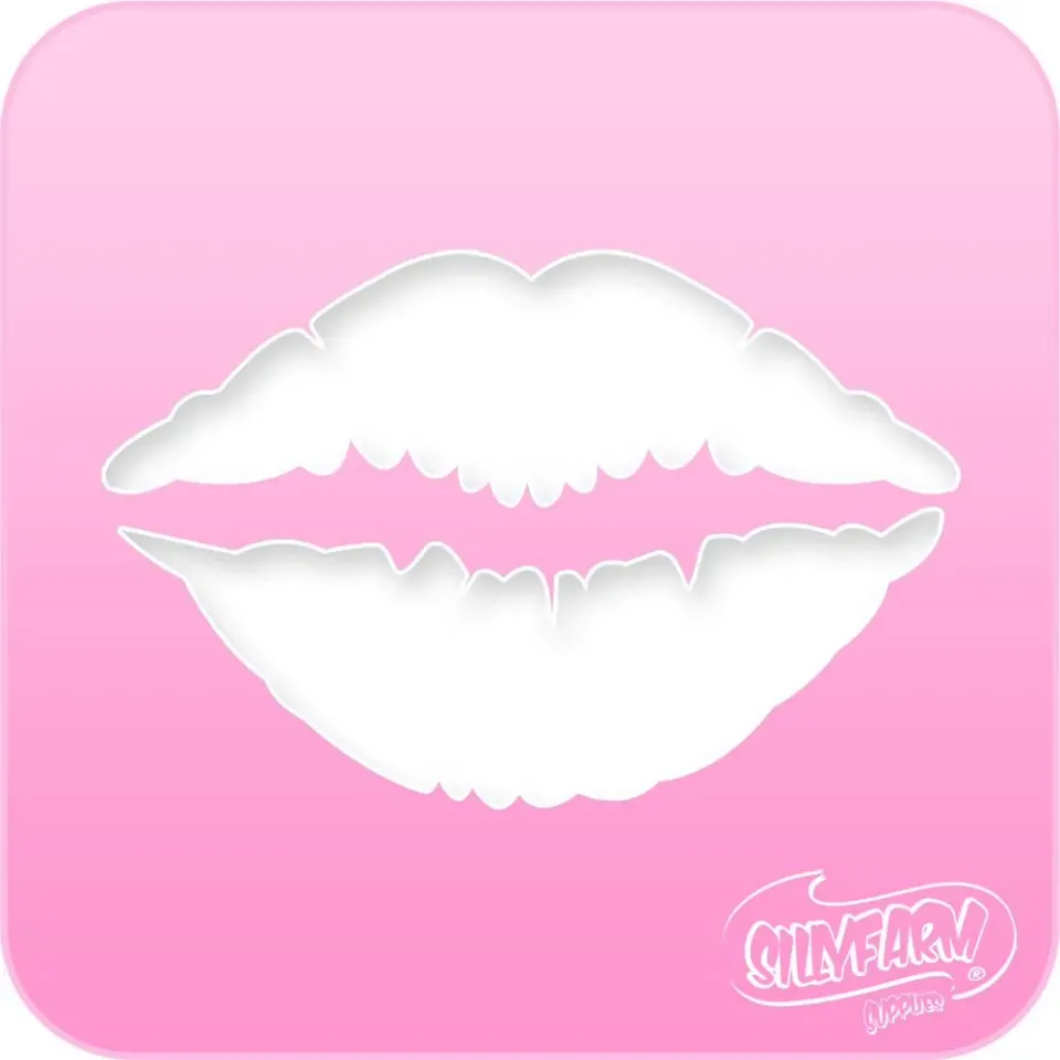 F.A.B. Pink Power Kiss pochoir lèvres rose