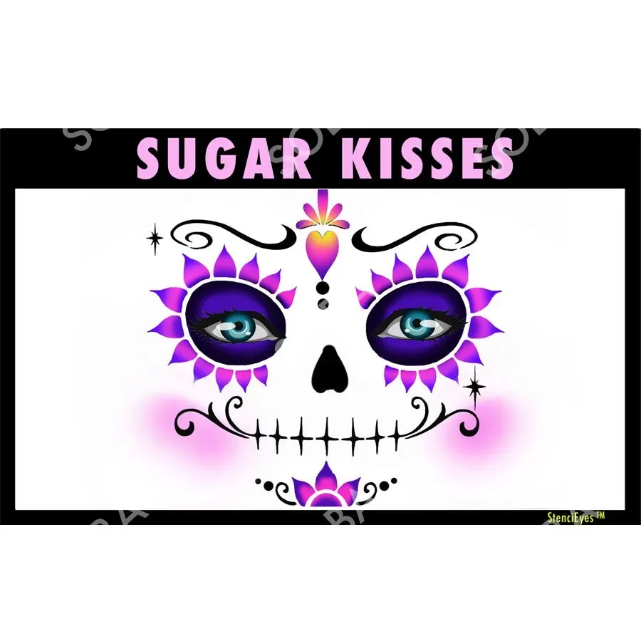ProAiir StencilEyes Sugar Kisses pochoir visage crâne adulte
