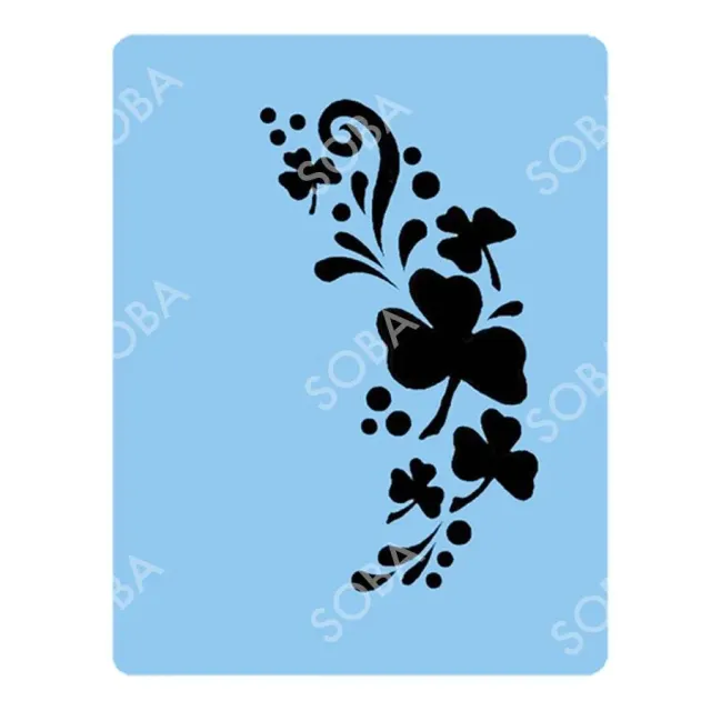 ProAiir StencilEyes QEZ61 Shamrocks pochoir taille unique trèfle