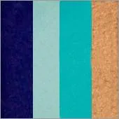 F.A.B. Mermaid Arty Cake 28g peinture visage bleu turquoise mate
