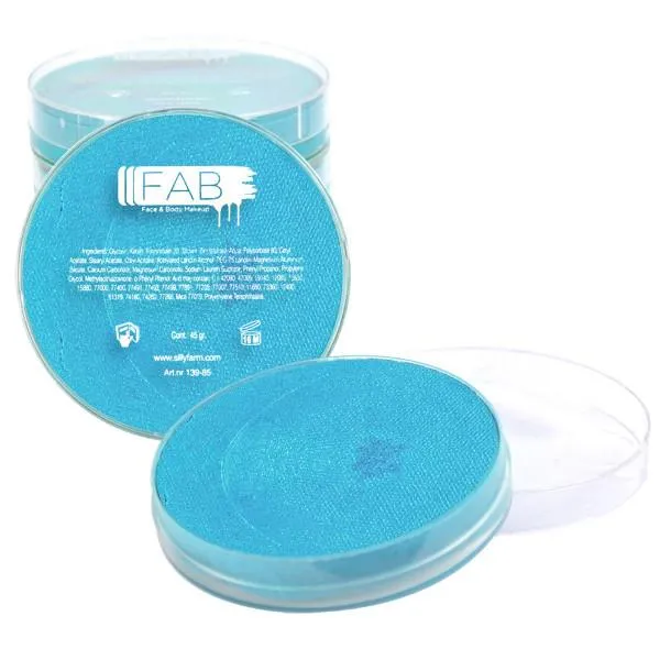 F.A.B. Face Paint Ziva Blue Shimmer 220 peinture visage 16 g pailletée
