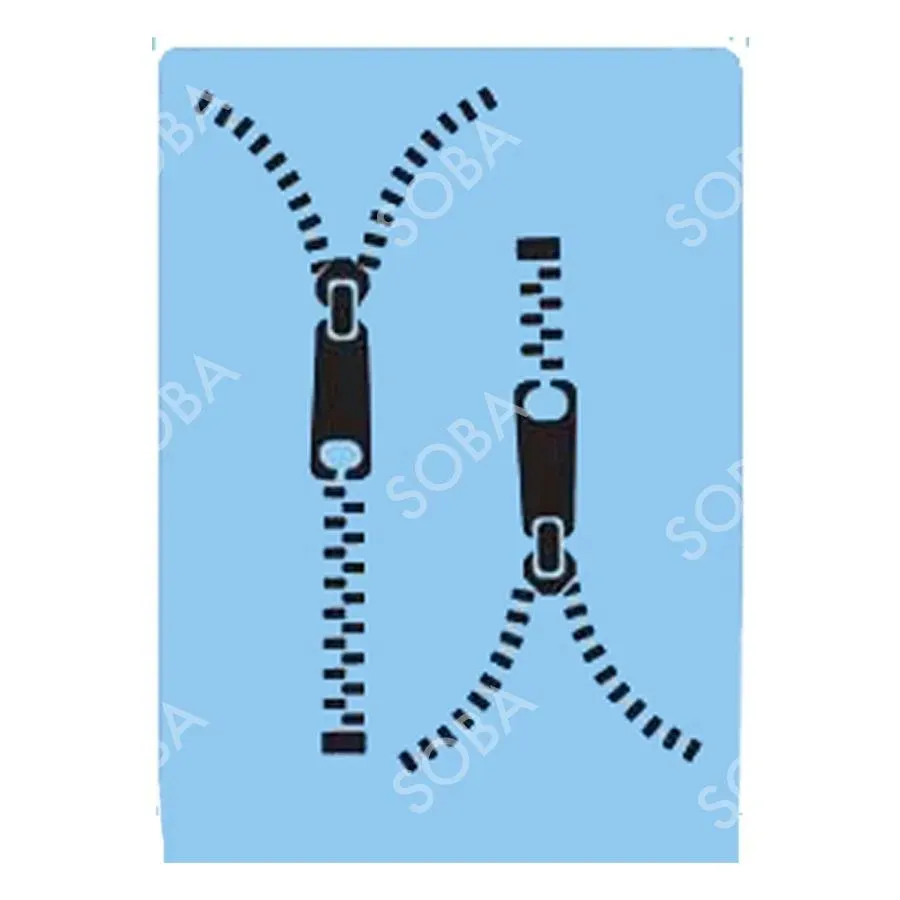 ProAiir StencilEyes QEZ20 Zipper pochoir taille unique fermeture