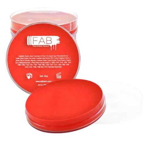 F.A.B. 035 Fire Red peinture visage 16g rouge vif
