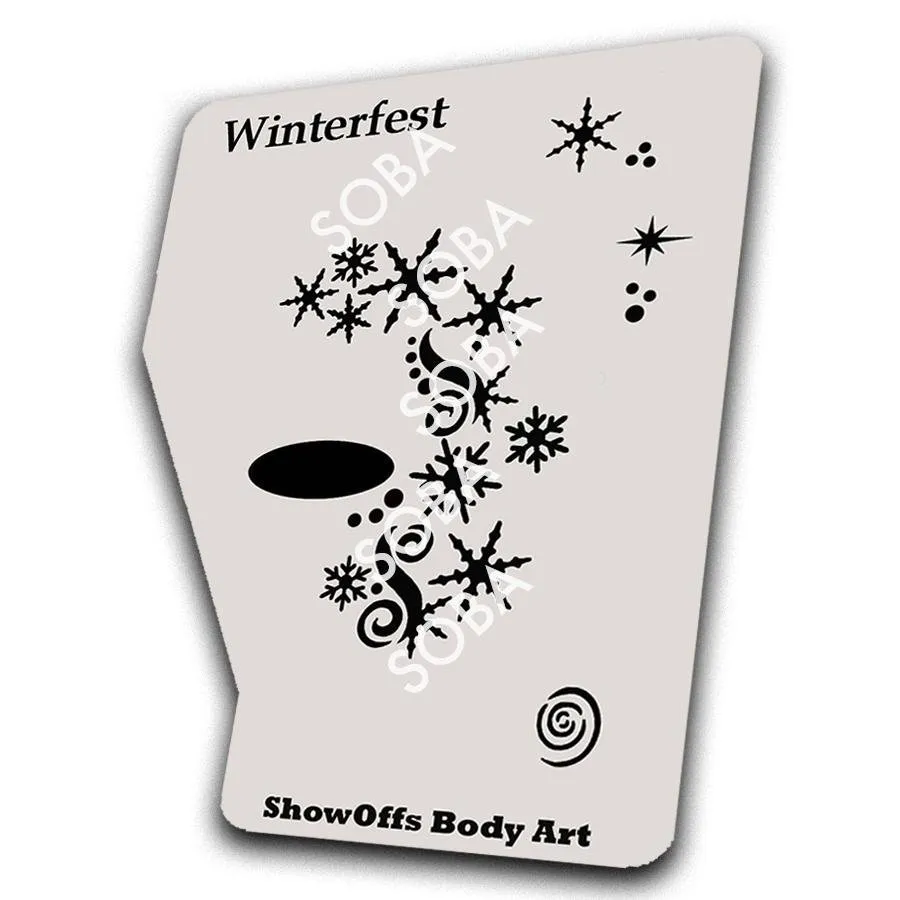 ProAiir StencilEyes Winterfest pochoir taille unique Noël