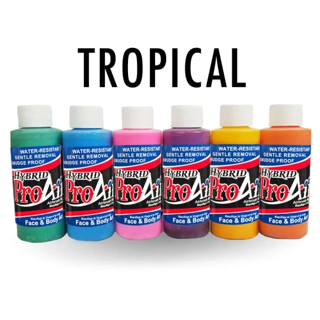 ProAiir Tropical kit maquillage hybride 6 couleurs 60 ml intense