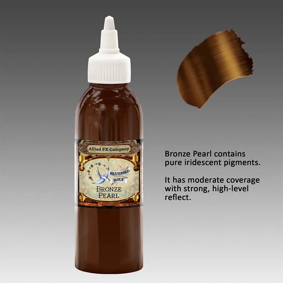 Bluebird Iridescent Fluid Inks encre nacrée Gold Pearl 120 ml