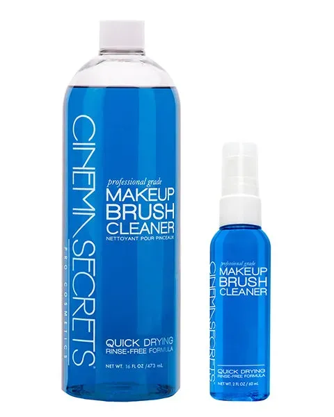 Cinema Secrets Original Blue Vanilla nettoyant pinceaux 16 oz avec spray 2 oz