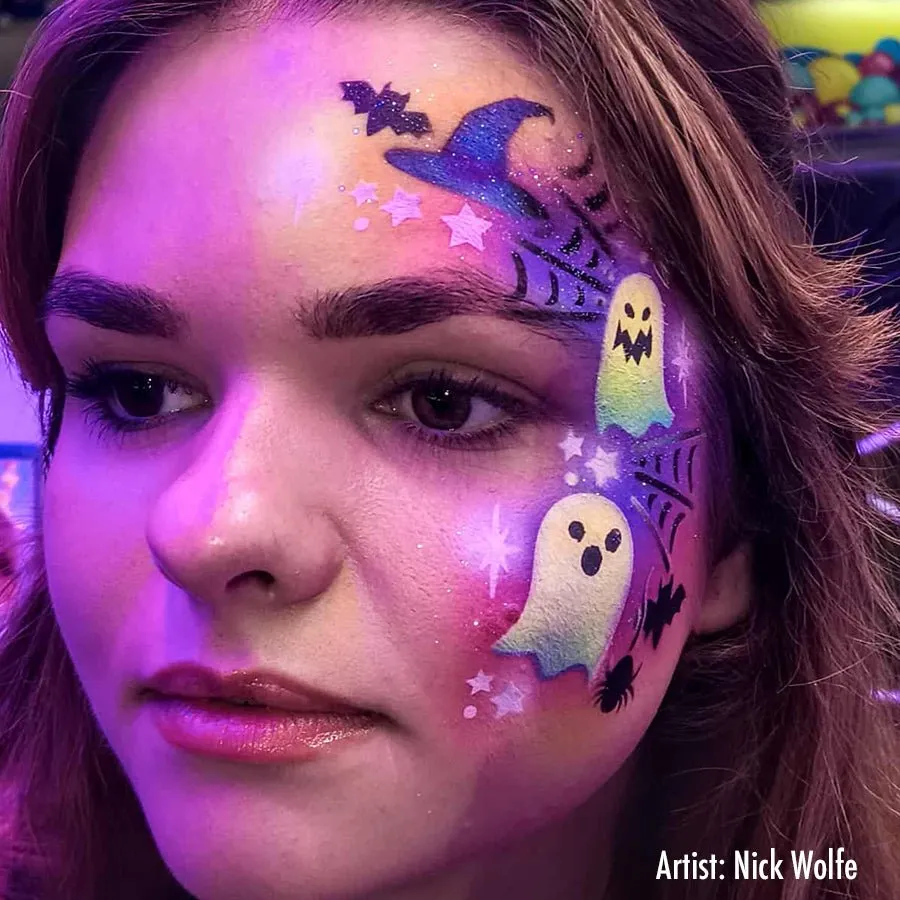 ProAiir StencilEyes Boo pochoir maquillage Halloween