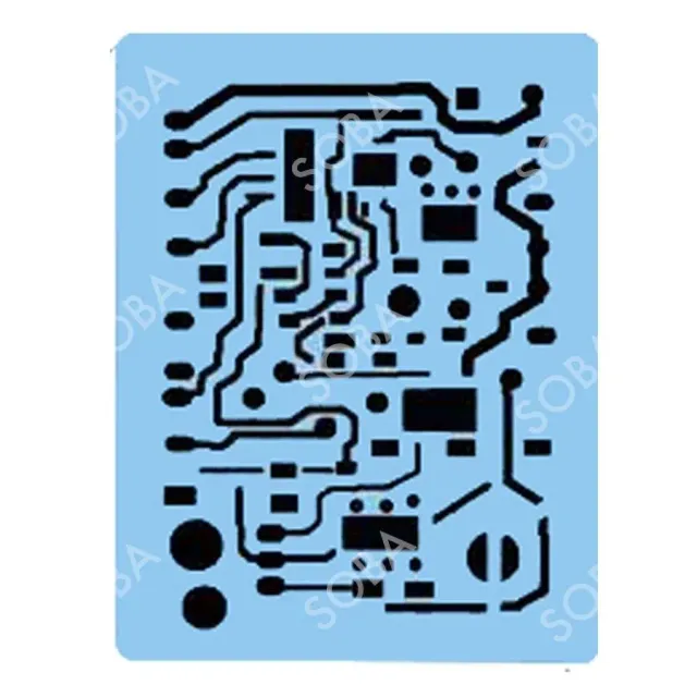 ProAiir StencilEyes QEZ07 Circuit Board pochoir texture circuit
