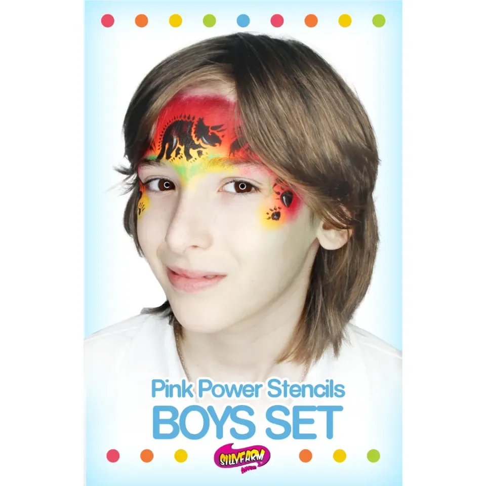 F.A.B. Pink Power Boys set 12 pochoirs garçon