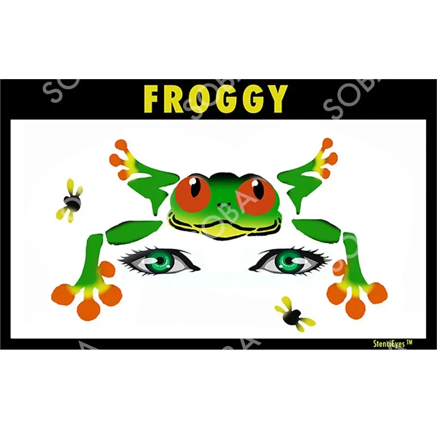 ProAiir StencilEyes Froggy pochoir visage grenouille