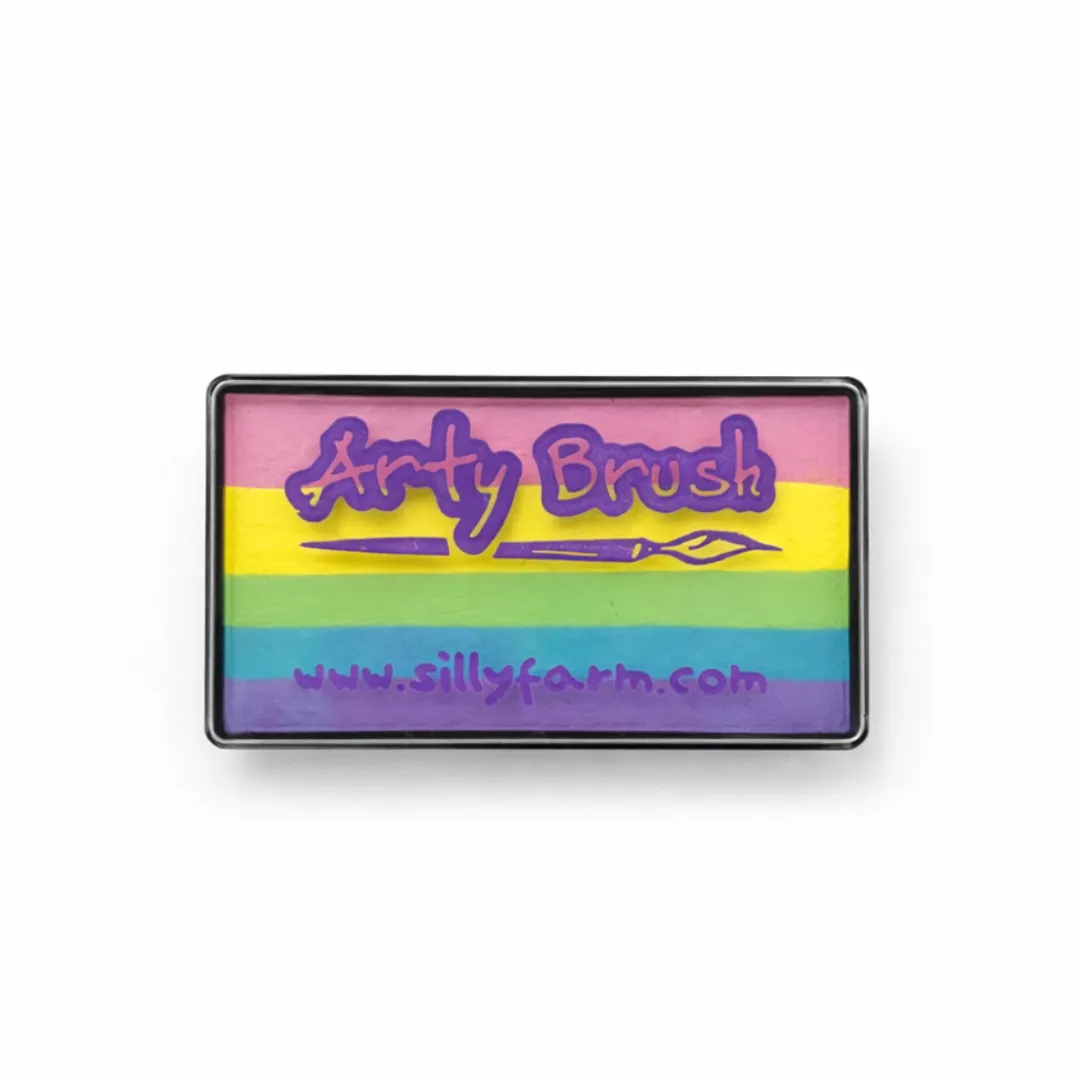 F.A.B. Pretty Pastel Rainbow Arty Cake peinture one stroke 28 g