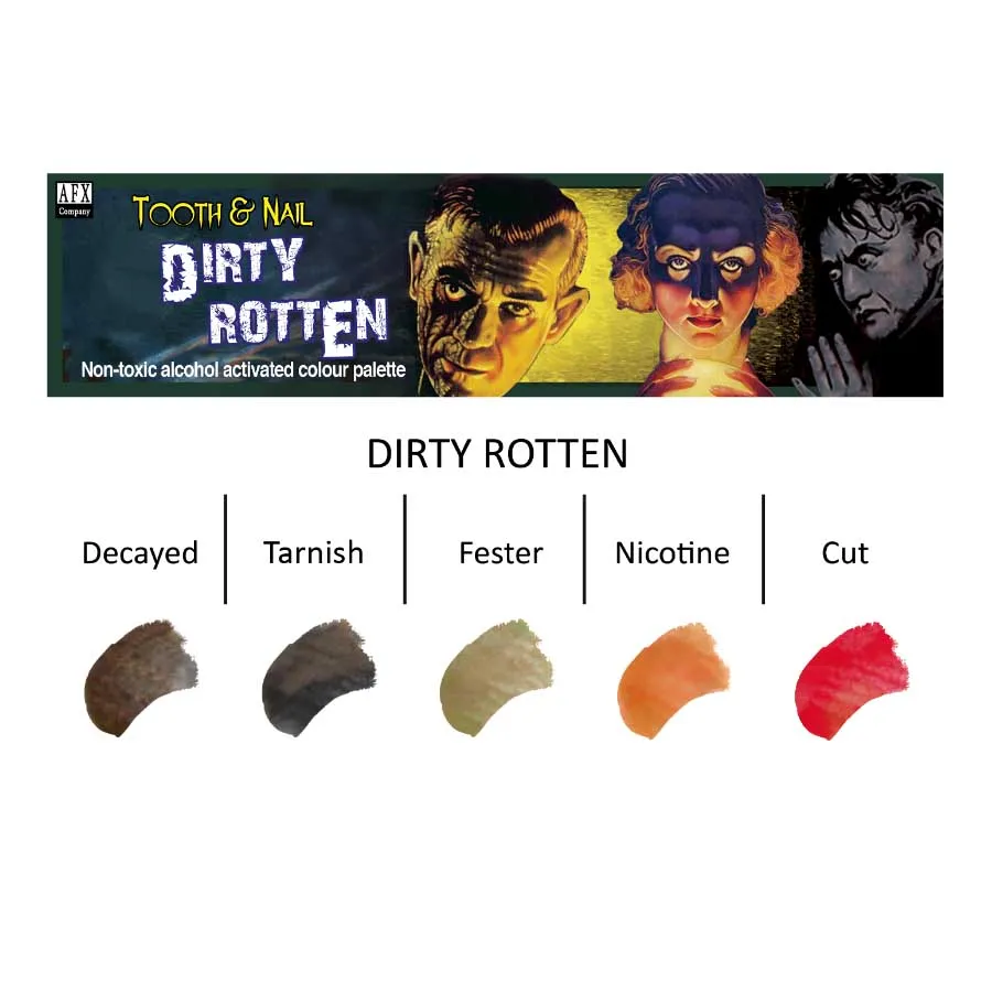 The Dark Arts Company Tooth & Nail Dirty Rotten Palette palette dents ongles 3 g