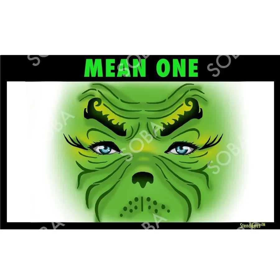 ProAiir StencilEyes Mean One pochoir Grinch Noël