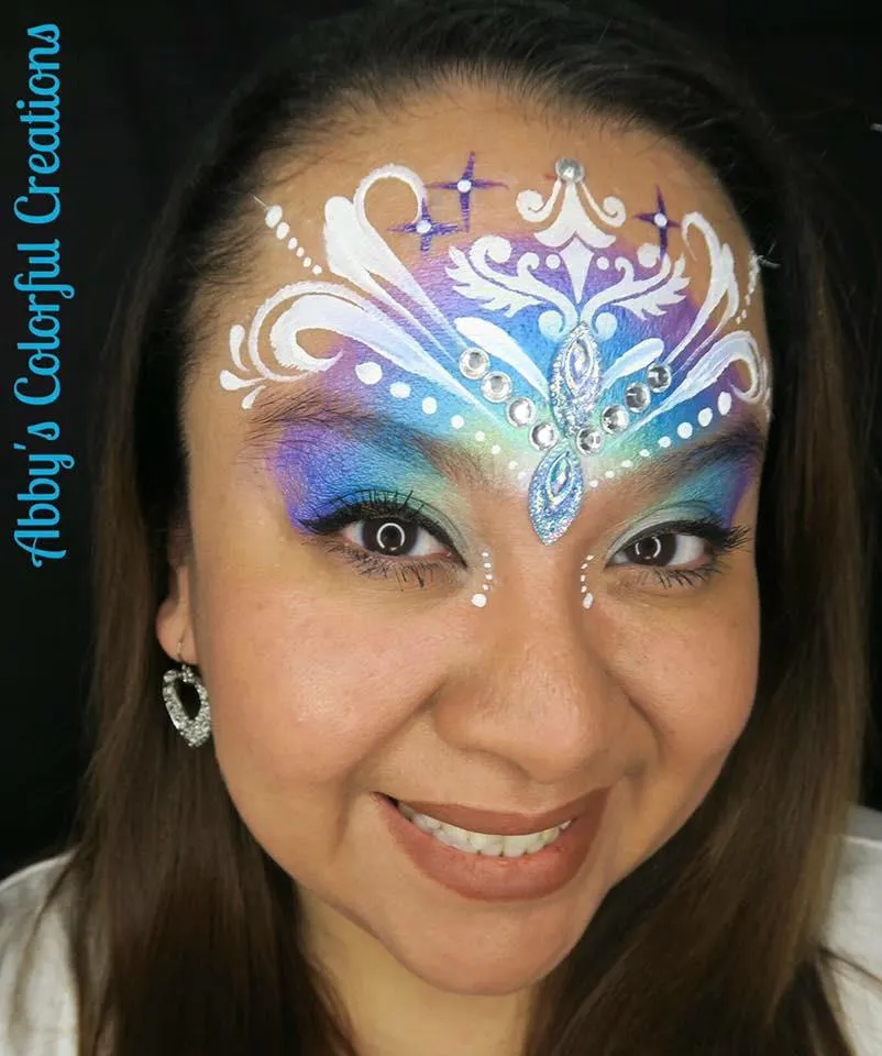 F.A.B. Mermaid Pixie Rainbow Cake 50g peinture visage bleu vert mate