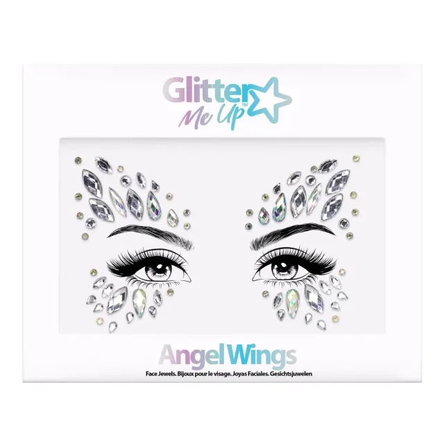 Paintglow Glitter Me Up Angel Wings bijoux visage argenté