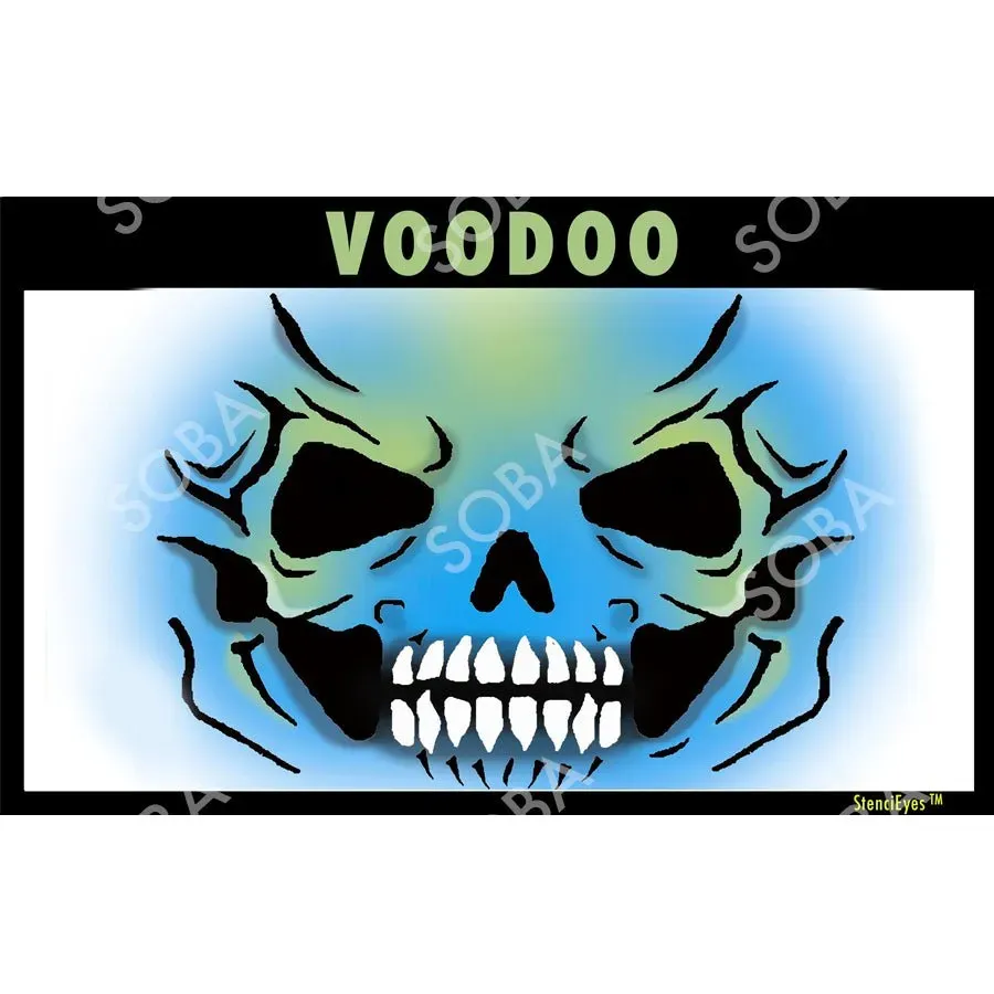 ProAiir StencilEyes Voodoo pochoir visage adulte squelette