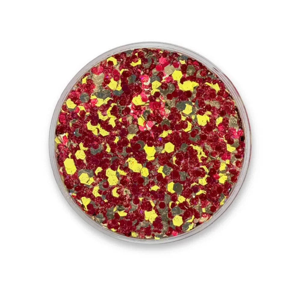 F.A.B. Rocket Shot Studio Sparkle Glitter Cream crème pailletée 25 g rouge or