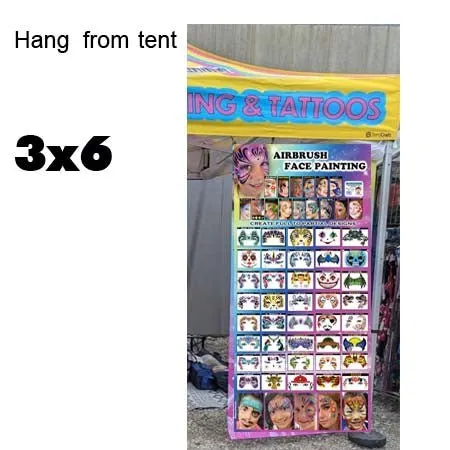 StencilEyes 55 Banner bâche pochoirs 3x6 pieds